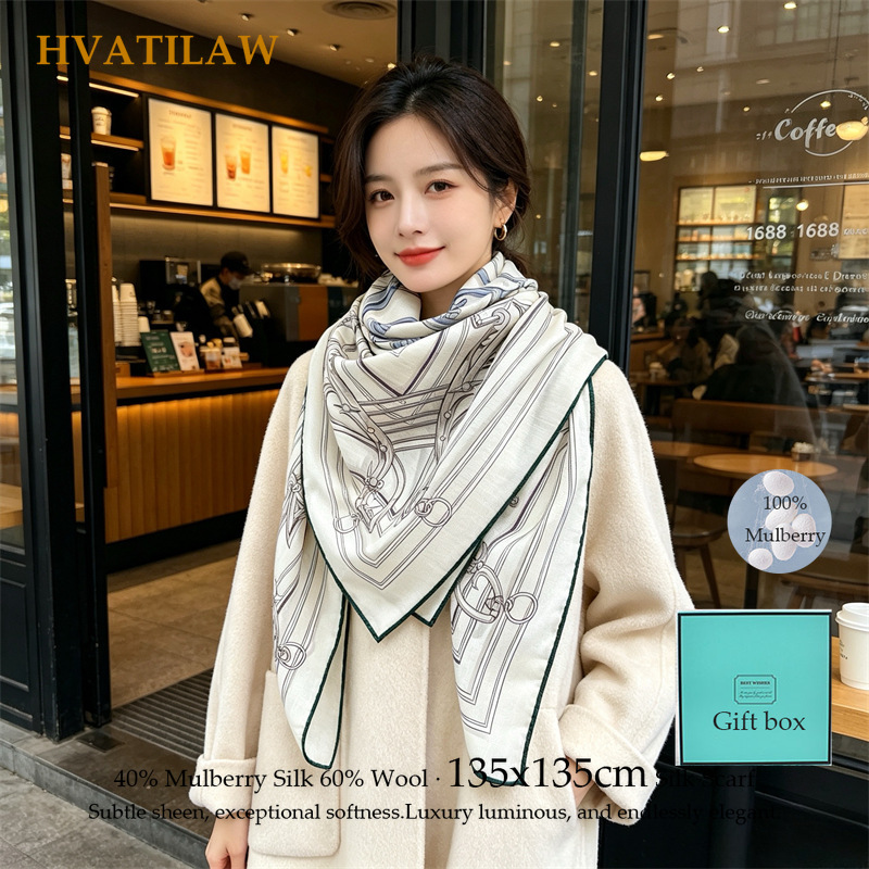Shawl Wrap Winter - Шарф из 40% шелка и 60%