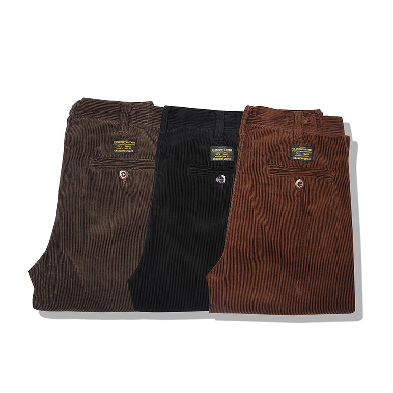 Corduroy Pant Warm - Осень-зима вельветовые повседневные штаны, теплые мужские