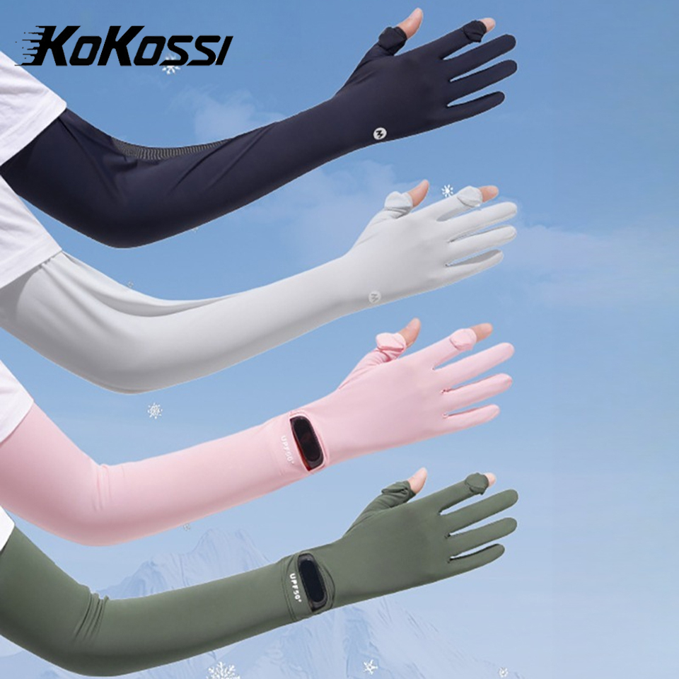 Touch Screen Gloves - Летние женские перчатки-нарукавники KoKossi из дышащего