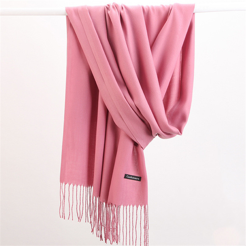 Shawl Wrap Winter - Модный однотонный женский шарф 2023, зимние