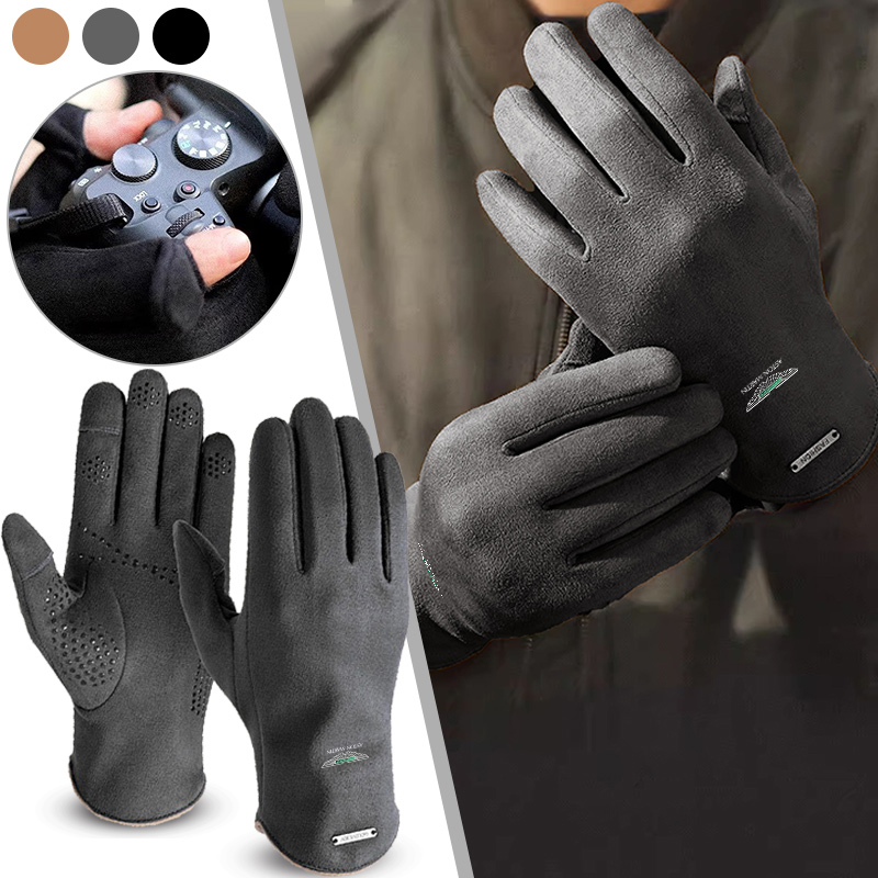 Touch Screen Gloves - 1 пара мотоциклетных уличных толстых ветрозащитных