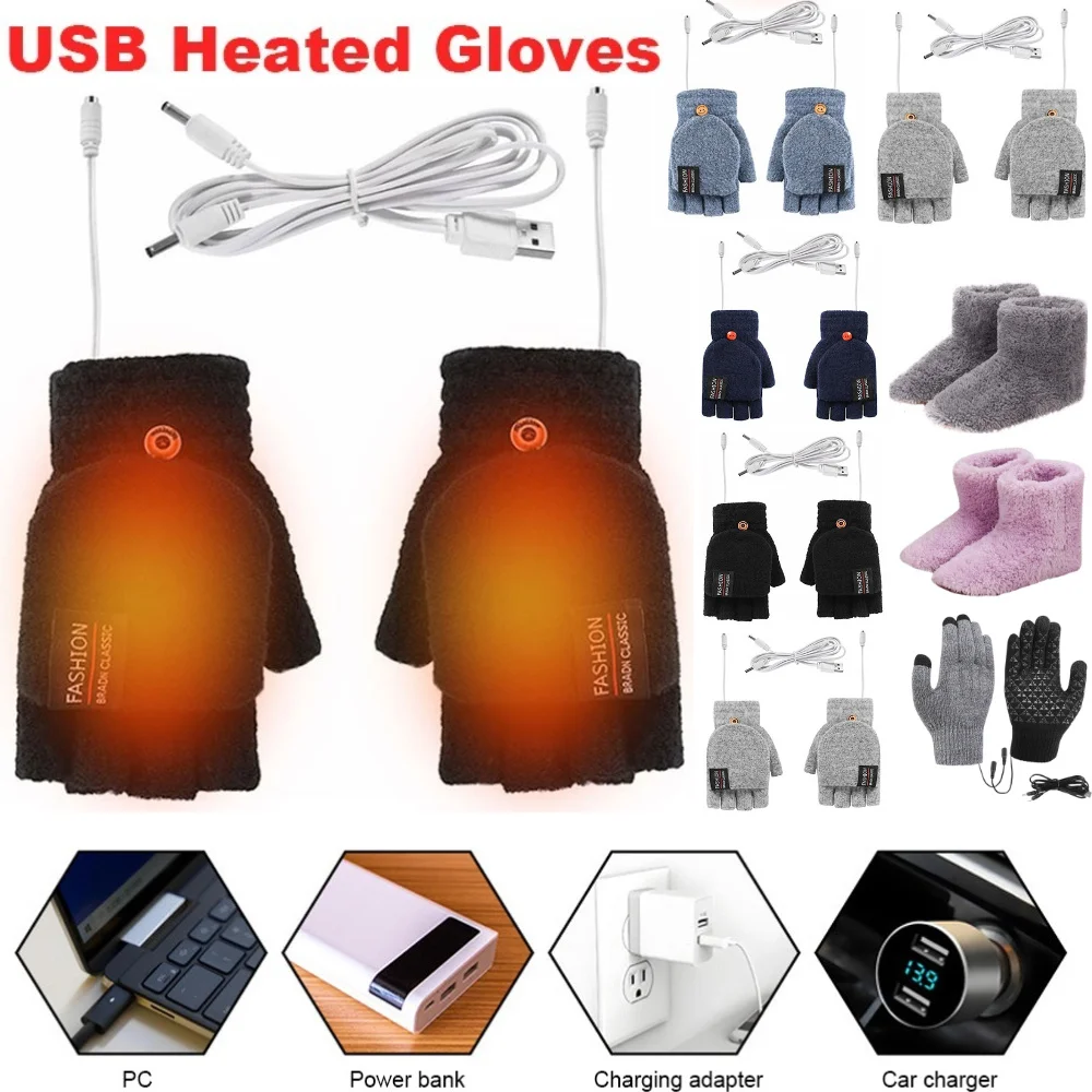 Touch Screen Gloves - USB перчатки с электрическим подогревом, зимние