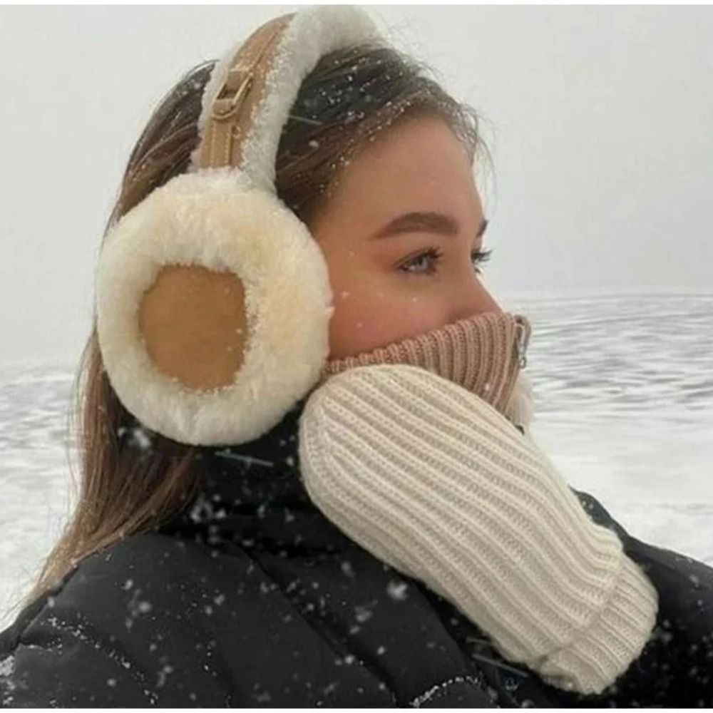 Earmuffs Foldable - Плюшевые наушники, теплые складные наушники для
