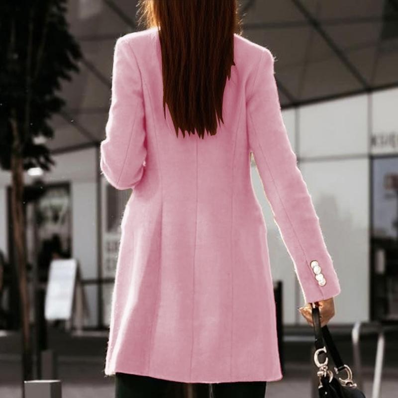 652F Женские осенне-зимние шер – обзор и цена Wool Coat Peacoat