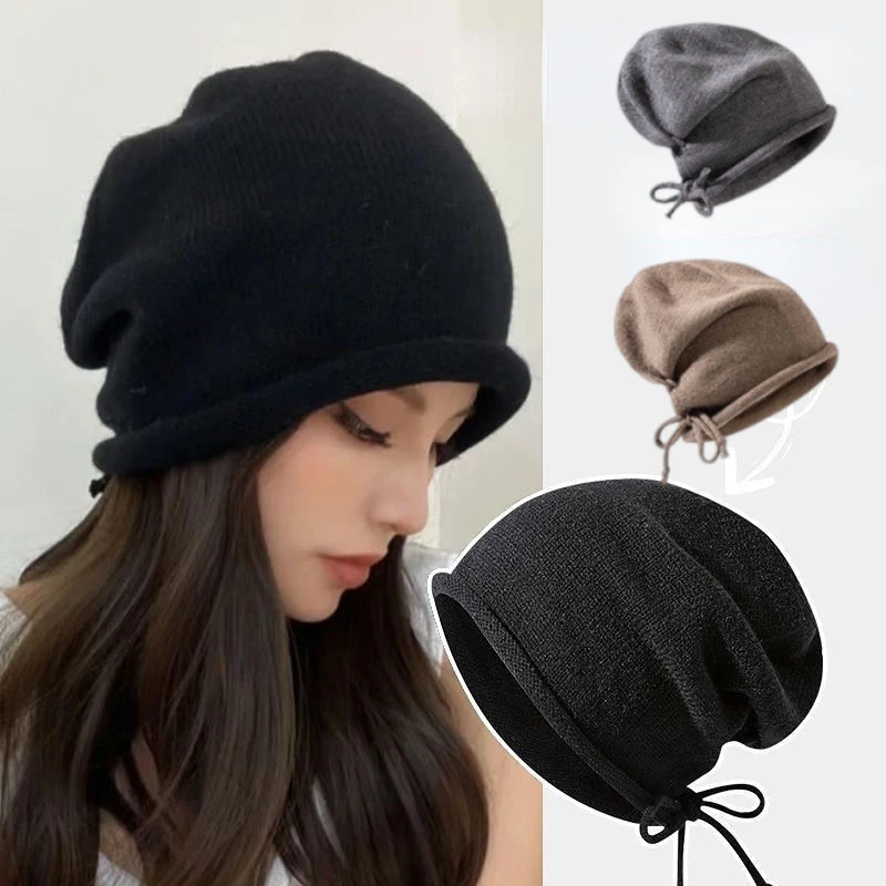 Вязаные капюшоны, женские зимн – обзор и цена Knit Beanie Hat Warm