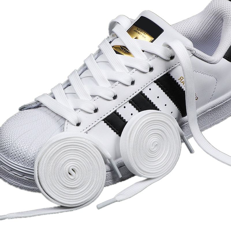 1 пара черно-белых шнурков для – обзор и цена Adidas Shoes Superstar