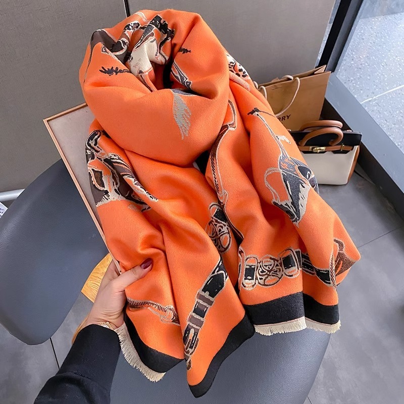 Ретро райдерский шарф из искус – обзор и цена Shawl Wrap Winter