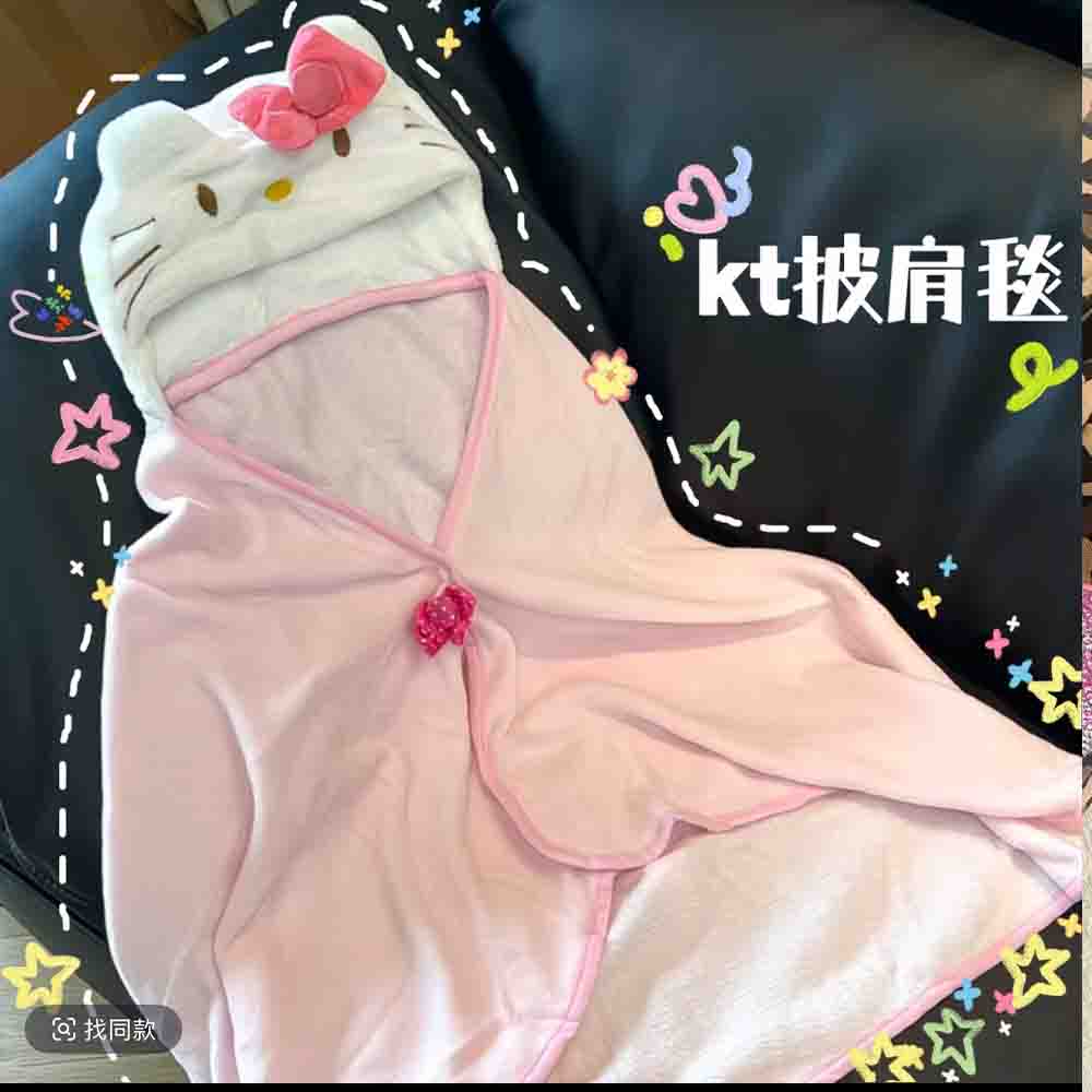 Милый плед-накидка Hello Kitty – обзор и цена Shawl Wrap Winter