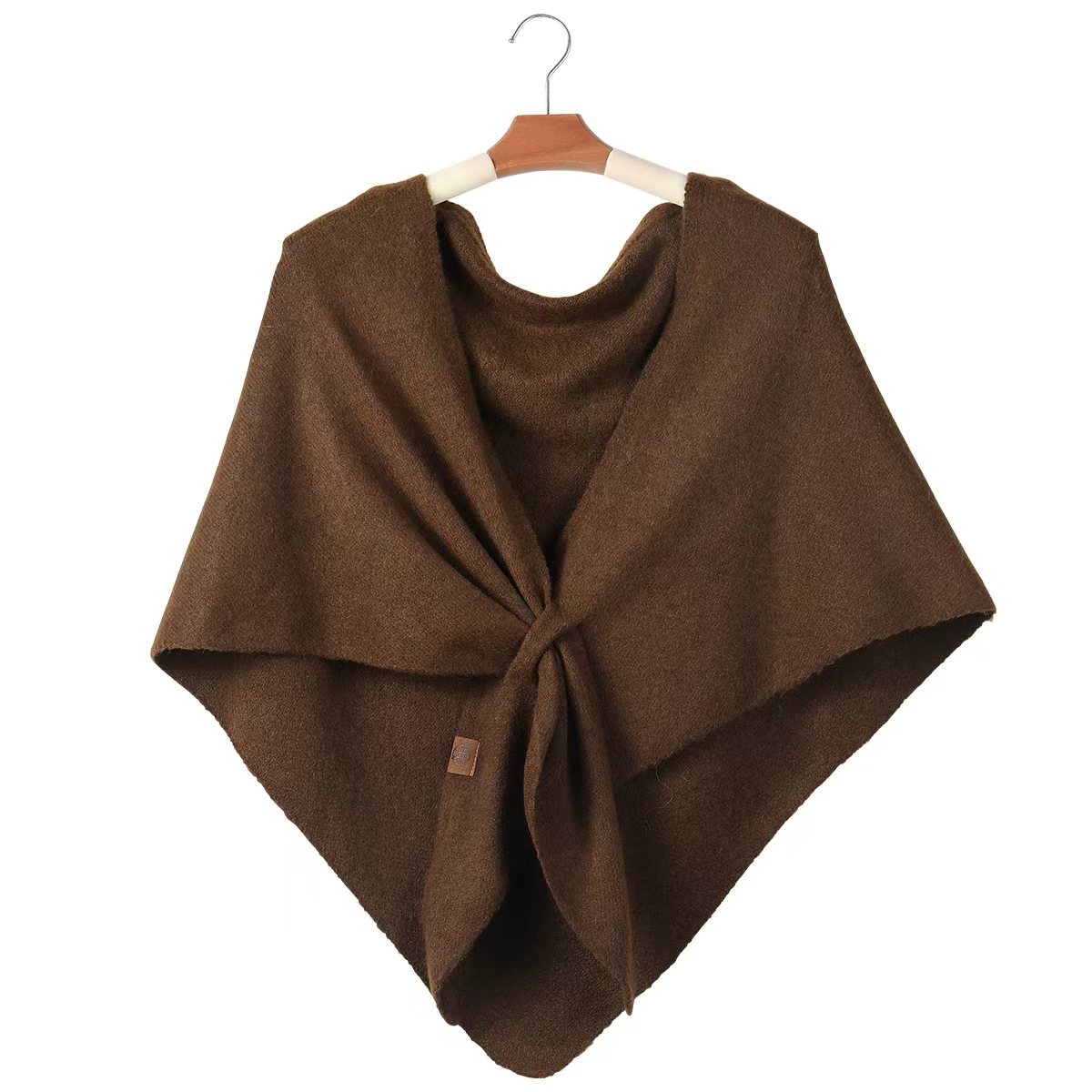 Простая однотонная вязаная тре – обзор и цена Shawl Wrap Winter